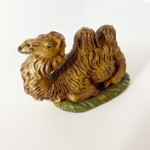 Vintage Creche Nativiy Camel Replacement Figure Painted Composition Christmas